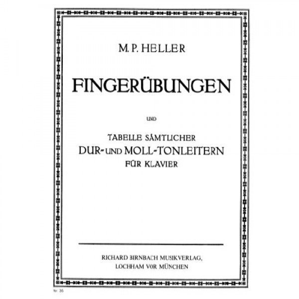 Fingerübungen und Tonleitern