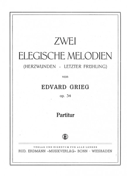 Zwei elegische Melodien (op. 34)