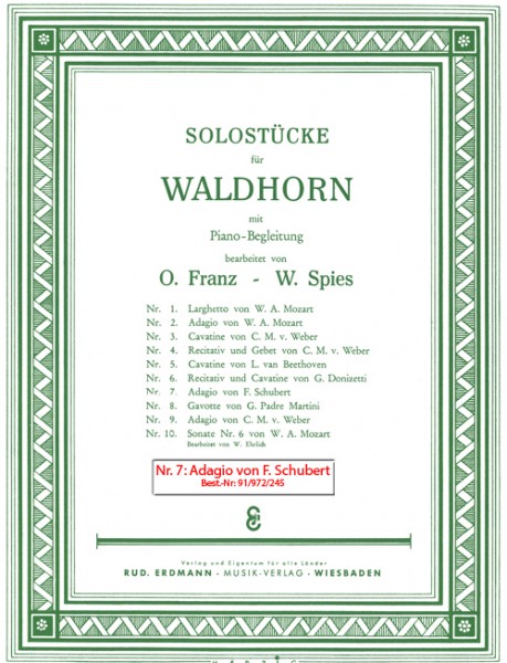 Nr. 7: Adagio aus der Sonate für Arpezzione