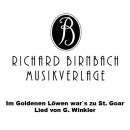 Im Goldenen Löwen war`s zu St. Goar - Lied von G. Winkler